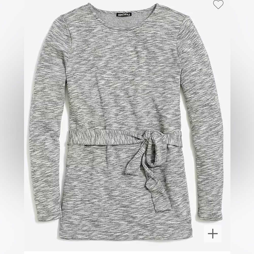 J Crew Mercantile Belted Sweatshirt